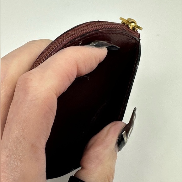 Cartier Vintage coin case Bordeaux Leather GUC​​ - Picture 7 of 9